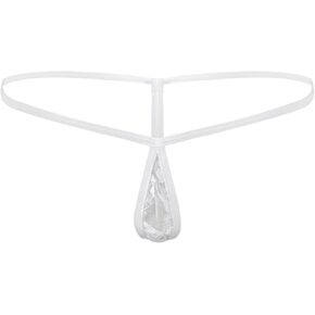 AGJGFM Women Sexy Lace G-String Seamless Mini Panties Low-Waist Thong Lingerie Underwear White