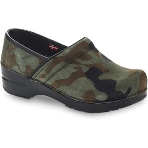 Sanita Gilford Professional Clogs for Women - Suede, Arch Support, Closed-Back, APMA-Approved Slip-On Shoes