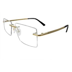 Rimless Pure Titanium Eyeglasses frame Square Light Weight