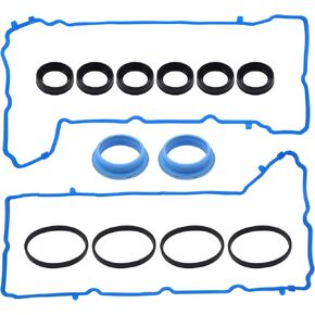 HiSport VS50805R Valve Cover Gasket Kit - Compatible with Dodge Charger Challenger (2011-2022) Chrysler 200 300 Town & Country Durango Grand Caravan Cherokee Wrangler Ram 1500 3.6L (5184596AE)
