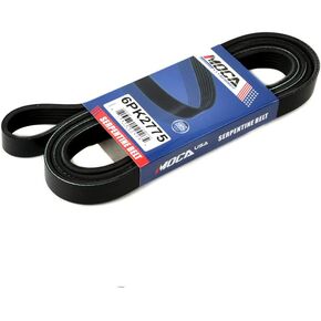 EPDM Serpentine Belt 6PK2775 Compatible with Chevrolet, for Saturn, for Pontiac, for Kia - Impala, Malibu, G6, Aura, Borrego, Monte Carlo 3.0 3.5 3.9L