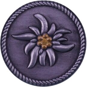 German World War 2 WW2 Mountain Troops Edelweiss Elite Wehrmacht Hat 0.9" Lapel Enamel Pin Badge