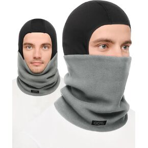 GOT Sports Ski Mask for Men - Balaclava with Fleece Neck Warmer for Cold Weather - Windproof Shiesty Mask for Snowboard