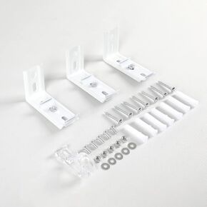 Allbright Zebra Roller Window Blinds Mount Hardware Bracket and Installation Accessories, Inside and Outside Mount Suitable