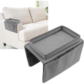 YEmirth Armchair Caddy Sofa Armrest Organizer,Armrest Chair Caddy Arm Organizer, Sofa Arm Chair Caddie Remote Contral Holder for Couch Recliner Storage for Magazine, Tablet, Phone(C1)