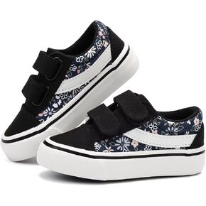 JUDIS Kids Canvas Shoes Dual Adjustable Hook and Loop Casual Sneakers Boys and Girls Fashion Shoes in Kuwait