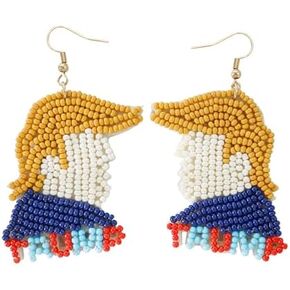 Boho Tassel Earrings - Handmade Seed Bead ear hooks boho earrings for women
