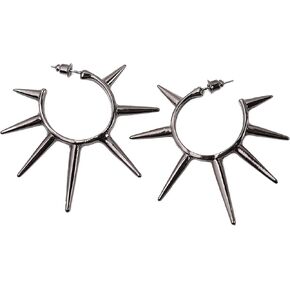 Sacina Gothic Punk Spike Earrings, Zinc Alloy Spike Earrings Pendant, Goth Jewelry Gift for Women, Men, Christmas Gift For Women, Men