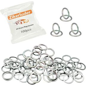 100PCS Oil Drain Plug Gasket Crush Washer Compatible with S-ubaru 2010-2024 Replace 803916010