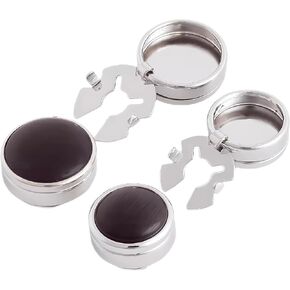 4pcs Button cover for Mens Cat's Eye Effect Button covers Dress Shirt and Tux Shirt Accessories Cufflink alternatives Birthday Christmas Wedding Gifts