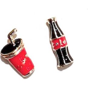 Coke Bubble Cola Drink Earrings for Women Men Stud Food Cartoon Cute Anniversary Mothers Day Birthday