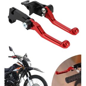 Clutch Brake Levers for Hawk 250,CNC Motorcycle Billet Pivot Handle Lever for Hawk 250cc - Red