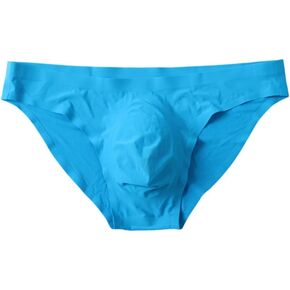 Men's Soft Silky Stretch Underwear Sexy See Through Pouch Briefs Panties