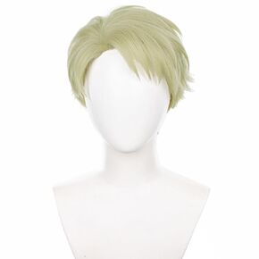 Short Gray Gojo Satoru Cosplay Costume Wigs for Men Adults Halloween Male with Black Glasses