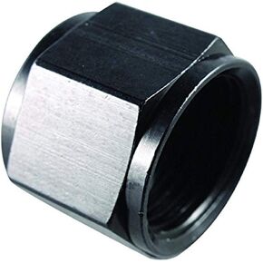 Fragola -20AN Aluminum Flare Cap Black
