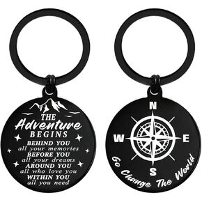 ENGZHI College Graduation Gifts for Him Her, University Graduation Gifts for Men Women, Cute 2024 Grad Keychain