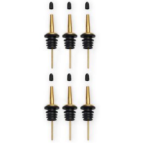 A Bar Above Premium Bottle Pour Spouts - Leak-Proof Bottle Pourers - High-End Bartender-Grade Speed Pourer - Professional Metal Pour Spouts for Liquor Bottles, Juice, Syrup & Oils Pack of 2