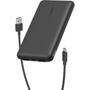 Belkin USB C Portable Charger Power Bank, 10000 mAh with 1 USB C Port and 2 USB A Ports for up to 15W Charging for iPhone 12, 11, XS Pro, Max, Mini, AirPods, iPad, Galaxy S21, Ultra and More - Blue in Saudi Arabia