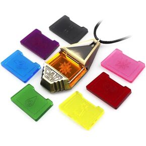 Digital Monster Ver.3 Tag Crests of Courage Friendship Hope Love Light Necklace Pendant Collection box