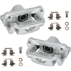 KUSATEC 19B2780 19B2781 Disc Brake Caliper with Bracket fit for Nissan Altima 2002-2022/ Maxima 2003-2008 2019-2023; Both Left and Right side