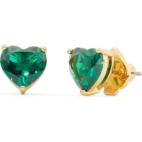 kate spade new york My Love Heart Studs, Green, One Size