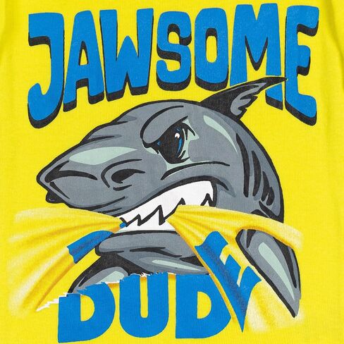 Dreamwave Shark Dinosaur Cotton Pajama Shirt & Pajama Pants Set in Saudi Arabia