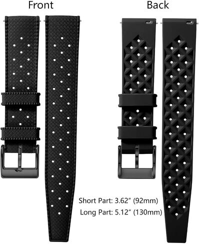 Silicone Watch Bands Quick Release Tropical Style 18mm, 20mm, 22mm for Men and Women Replacement Rubber Watch Bands Soft Breathable Waterproof Sport Watchbands Straps in Saudi Arabia