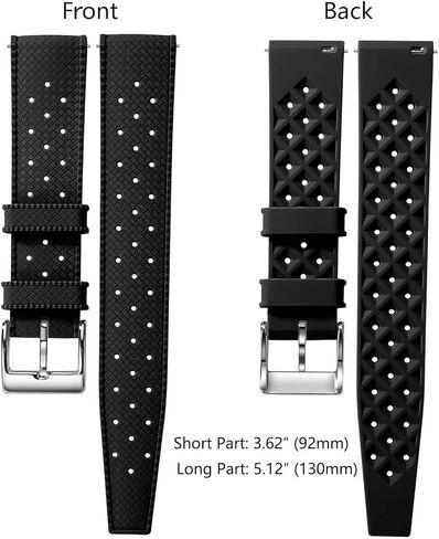 أحزمة ساعات من السيليكون سريعة الإصدار بنمط استوائي 18 مم، 20 مم، 22 مم للرجال والنساء، أحزمة ساعات مطاطية بديلة ناعمة قابلة للتنفس ومقاومة للماء، أحزمة ساعات رياضية in Kuwait