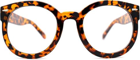 SA106 Oversized Round Thick Horn Rim Sunglasses in Kuwait