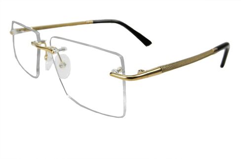 Rimless Pure Titanium Eyeglasses frame Square Light Weight in Saudi Arabia