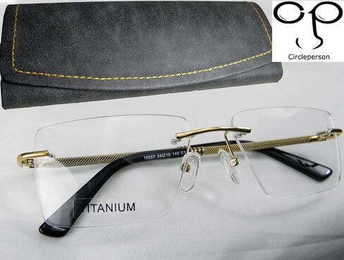 Rimless Pure Titanium Eyeglasses frame Square Light Weight in Saudi Arabia