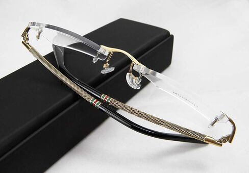 Rimless Pure Titanium Eyeglasses frame Square Light Weight in Saudi Arabia