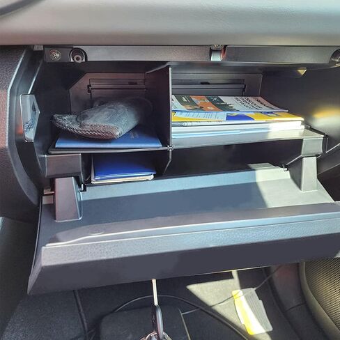 منظم فواصل صندوق القفازات EDBETOS متوافق مع Toyota Tacoma 2016 2017 2018 2019 2020 2021 2022 2023 ملحقات صندوق إدراج ABS للتخزين الثانوي in Kuwait