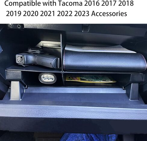 منظم فواصل صندوق القفازات EDBETOS متوافق مع Toyota Tacoma 2016 2017 2018 2019 2020 2021 2022 2023 ملحقات صندوق إدراج ABS للتخزين الثانوي in Kuwait