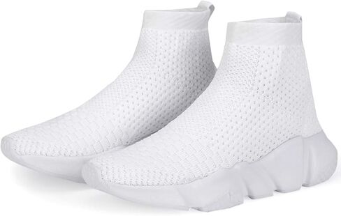 Santiro Boys Shoes Girls Sock Shoes High Tops Breathable Knit Slip On Shoes in Kuwait