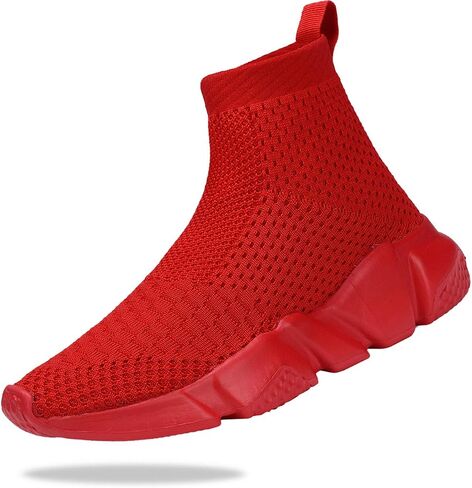 Santiro Boys Shoes Girls Sock Shoes High Tops Breathable Knit Slip On Shoes in Kuwait