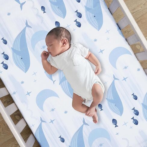 Lambs & Ivy Classic Snoopy 100% Cotton White/Black Fitted Baby Crib Sheet in Saudi Arabia