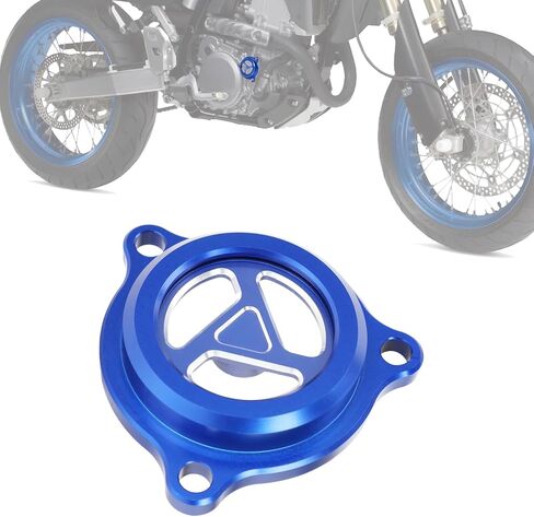 Engine Oil Filter Starter Cover Transparent Cap CNC for DRZ LTZ 400 DRZ400 DRZ400SM DRZ400S DRZ400E 00-24 LTZ400 03-13 LTR 450 06-09 Dirt Bike ATV Blue in Kuwait