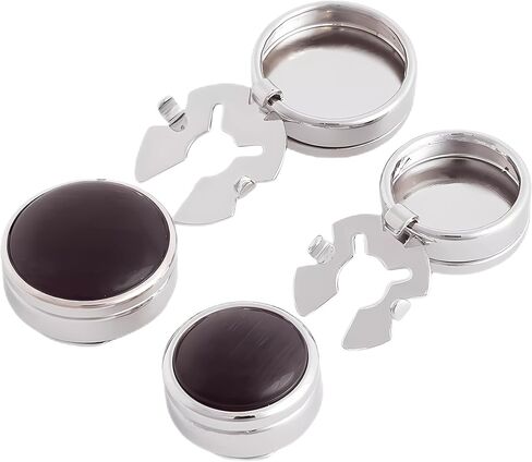 4pcs Button cover for Mens Cat's Eye Effect Button covers Dress Shirt and Tux Shirt Accessories Cufflink alternatives Birthday Christmas Wedding Gifts in Kuwait
