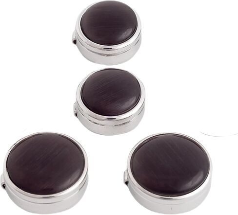 4pcs Button cover for Mens Cat's Eye Effect Button covers Dress Shirt and Tux Shirt Accessories Cufflink alternatives Birthday Christmas Wedding Gifts in Kuwait