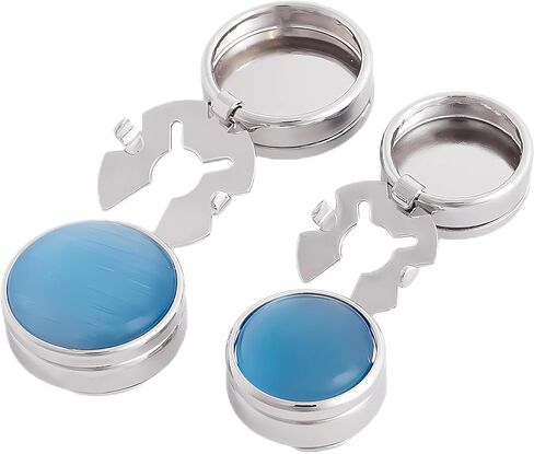 4pcs Button cover for Mens Cat's Eye Effect Button covers Dress Shirt and Tux Shirt Accessories Cufflink alternatives Birthday Christmas Wedding Gifts in Kuwait