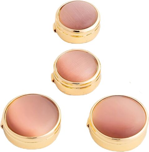 4pcs Button cover for Mens Cat's Eye Effect Button covers Dress Shirt and Tux Shirt Accessories Cufflink alternatives Birthday Christmas Wedding Gifts in Kuwait