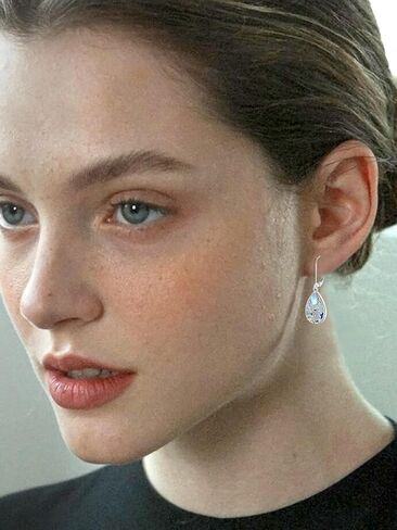 Seiyang Natural Abalone Shell Butterfly Earrings 925 Sterling Silver Leverback Dangle Earrings Butterfly Jewelry Gifts for Women in Kuwait