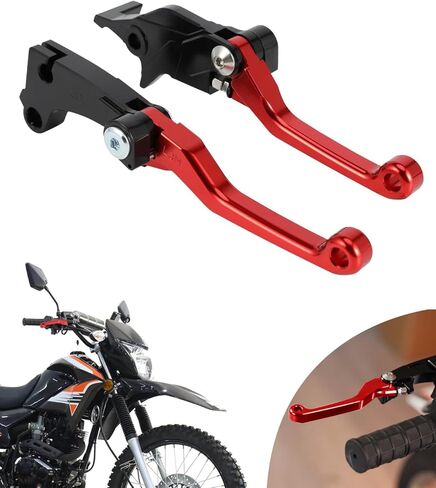 Clutch Brake Levers for Hawk 250,CNC Motorcycle Billet Pivot Handle Lever for Hawk 250cc - Red in Kuwait
