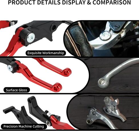 Clutch Brake Levers for Hawk 250,CNC Motorcycle Billet Pivot Handle Lever for Hawk 250cc - Red in Kuwait
