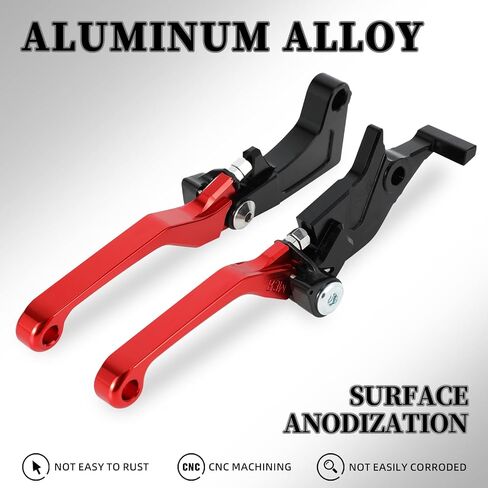 Clutch Brake Levers for Hawk 250,CNC Motorcycle Billet Pivot Handle Lever for Hawk 250cc - Red in Kuwait