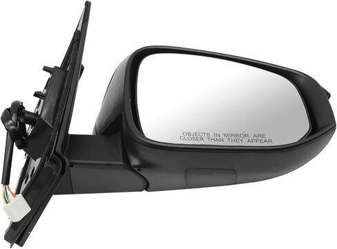 Right Passenger Side Mirror Assembly Compatible with RAV-Four 2013-2015 Textured Black Side Door Mirror with Power Adjustment Rearview Mirror Replace 87910-42B70 (3Pins Black) in Kuwait