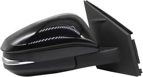 Right Passenger Side Mirror Assembly Compatible with RAV-Four 2013-2015 Textured Black Side Door Mirror with Power Adjustment Rearview Mirror Replace 87910-42B70 (3Pins Black) in Kuwait