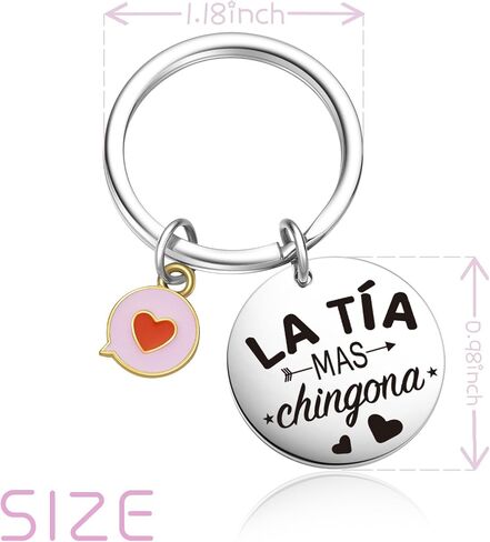 Aunt Mothers Day Keychain Titi Keychain From Niece Aunt Anniversary Jewelry in Saudi Arabia