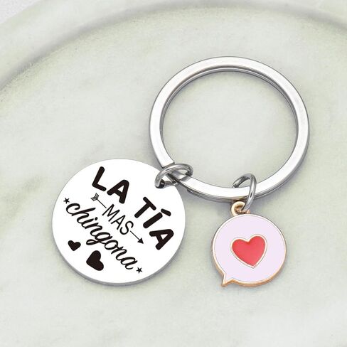 Aunt Mothers Day Keychain Titi Keychain From Niece Aunt Anniversary Jewelry in Saudi Arabia